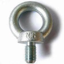 High-tensile steel eye bolt with collar — IS 4190 forged, EEK in-house