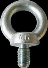 Forged eye bolt with collar