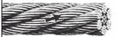 Left lay wire rope