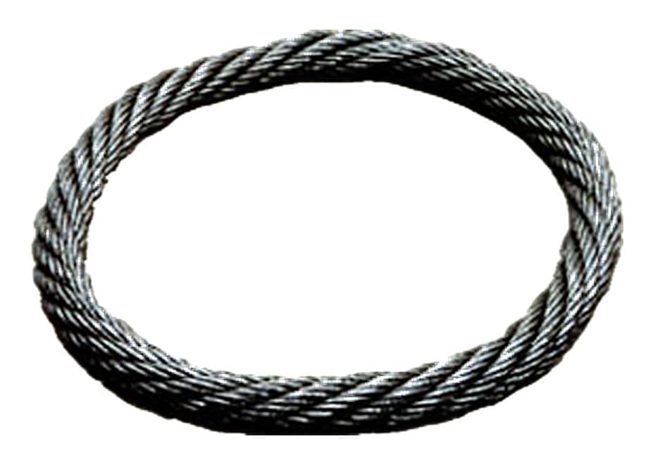 Cable-laid wire rope grommet — hand-spliced endless loop